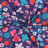 Cotton Poplin Meadow Flower Digital Print | Nerida Hansen – plum/aqua blue,  thumbnail number 3