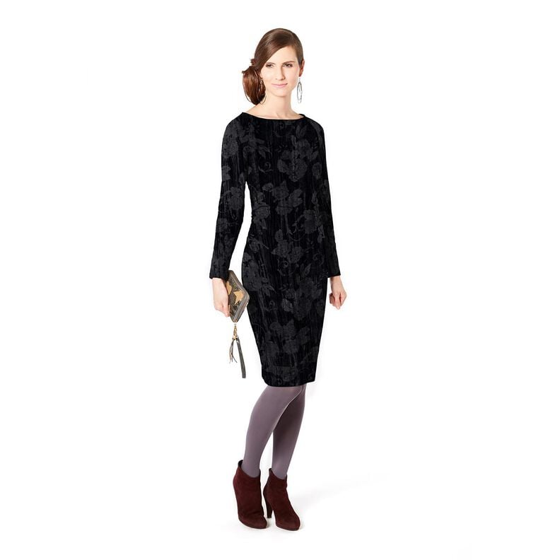 Crushed velvet chrysanthemum – black,  image number 5