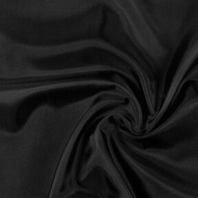 Lining Taffeta uni – black | Remnant 70cm, 