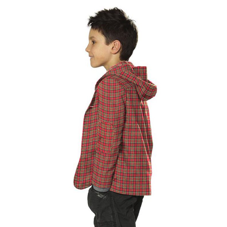 Cotton Flannel Tartan Check Glenside – chili,  image number 3