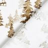 Cotton Poplin snow-covered fir trees – white/fawn,  thumbnail number 4