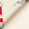 Decor Fabric Panama Lighthouses and seagulls – natural/chili,  thumbnail number 4