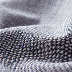 Cotton Linen Blend Mottled – navy blue, 