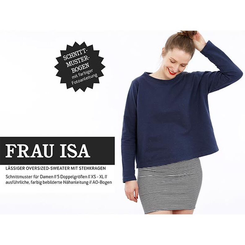 FRAU ISA jumper with stand-up collar, Studio Schnittreif | XS - XL,  image number 1