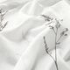 Curtain Fabric Voile fine grass 295 cm – white/black,  thumbnail number 2