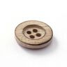 4-Hole Wooden Button – natural,  thumbnail number 2