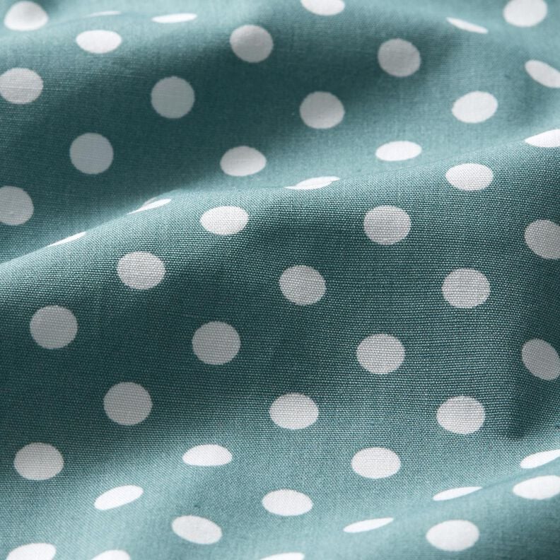 Cotton Poplin Polka dots – pearl grey/white,  image number 2