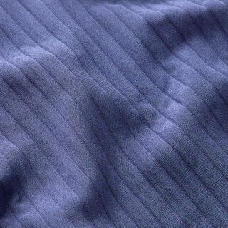 Stretch jacquard 3D stripes | Fibre Mood – denim blue, 