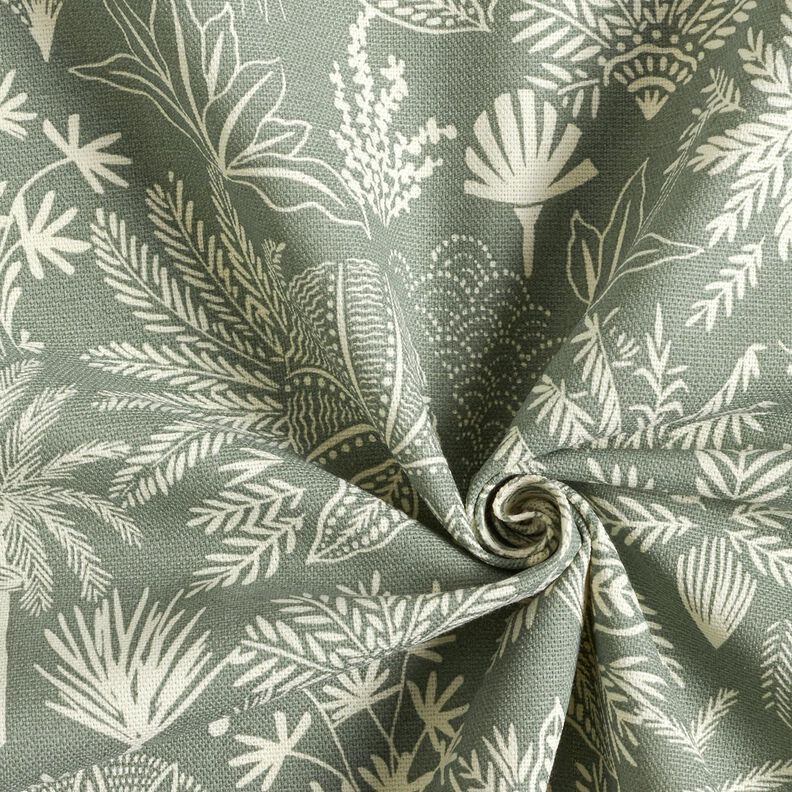 Decor Fabric Half Panama abstract palm trees – reed/nature – reed/natural,  image number 3