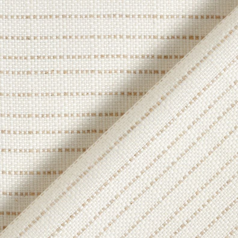 Decor Fabric Panama discreet stripes &ndash; light beige/light beige,  image number 4