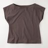 Medium Cotton Jersey Plain – black brown,  thumbnail number 8