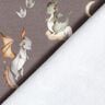 French Terry cute dragons Digital Print – dark taupe,  thumbnail number 4
