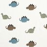 Cotton Jersey happy dinosaurs &ndash; white/green,  thumbnail number 1