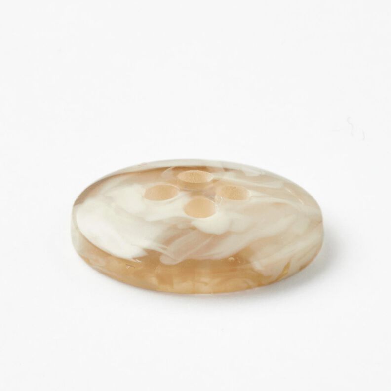 4-hole button marbled [Ø 15 mm] – cream/beige,  image number 3