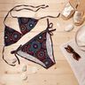 Swimsuit Fabric Mandala – blue-black/fire red,  thumbnail number 7