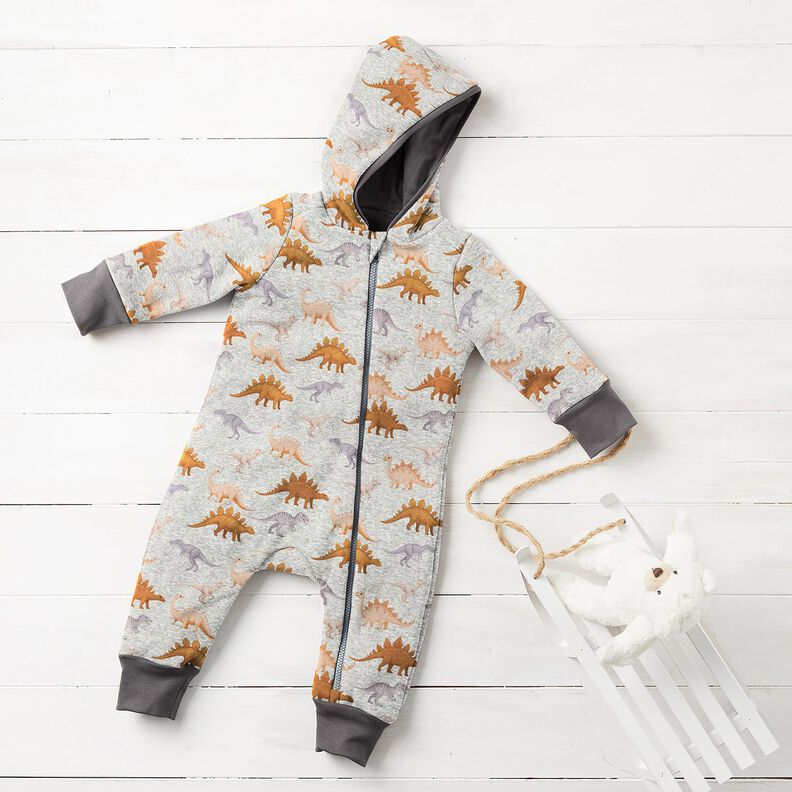 Alpine Fleece Dinosaurs – natural/caramel,  image number 6