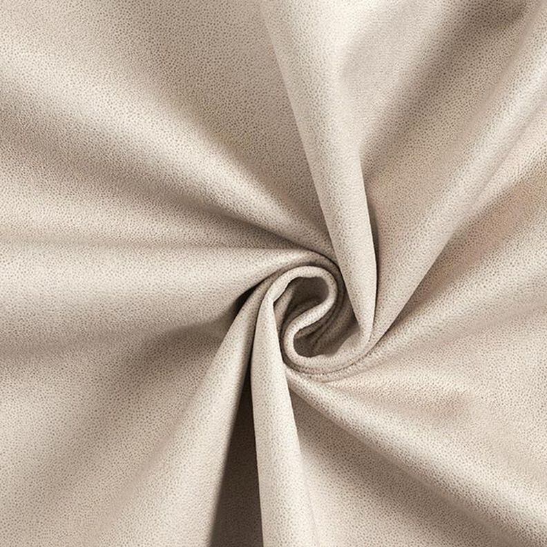 Upholstery Fabric Leather-Look Ultra-Microfibre – beige,  image number 1