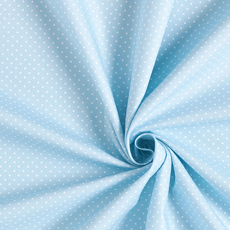 Cotton Poplin Little Dots – light blue/white,  image number 3