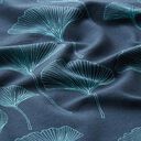 Cotton Jersey Ginkgo Leaves – navy blue, 