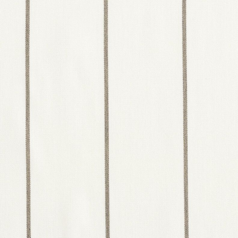Outdoor Fabric Canvas fine stripes – white/light grey,  image number 1