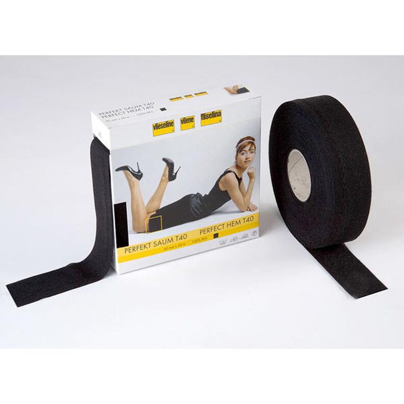 Perfect Hem [40 mm] | Vilene – black,  image number 1