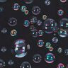 Softshell soap bubbles Digital Print – blue-black,  thumbnail number 6