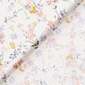 Delicate flowers cotton poplin – white/mauve,  thumbnail number 4