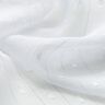 Metallic pinstripe chiffon dobby – white/metallic silver,  thumbnail number 2