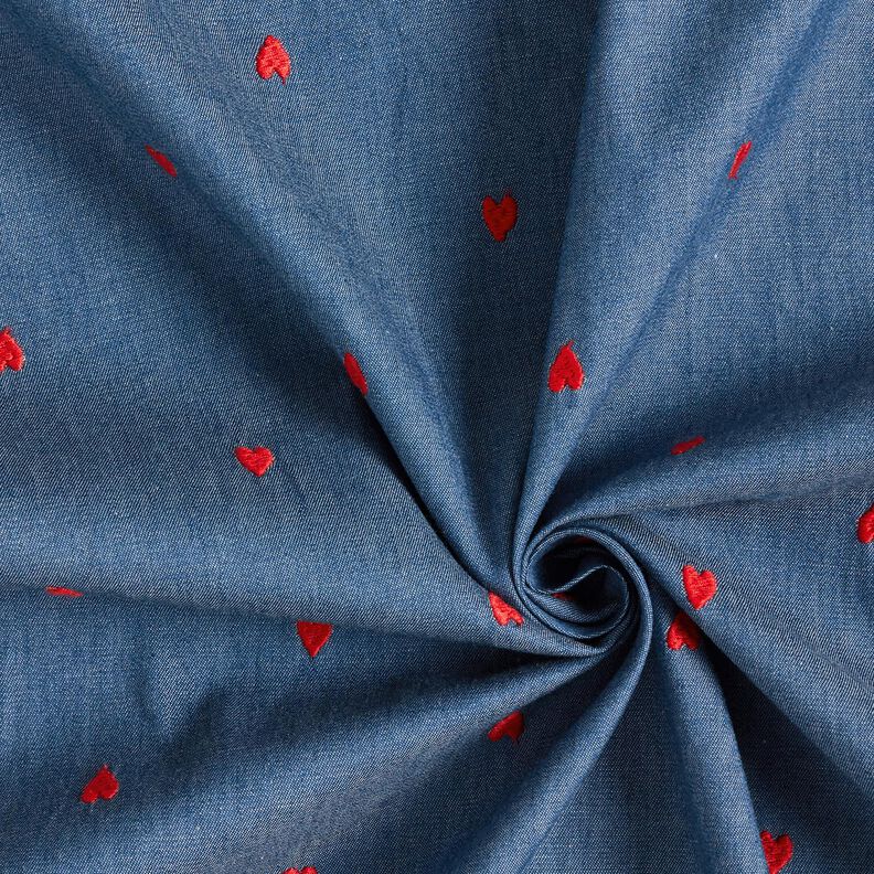 Chambray  – denim blue/fire red,  image number 3
