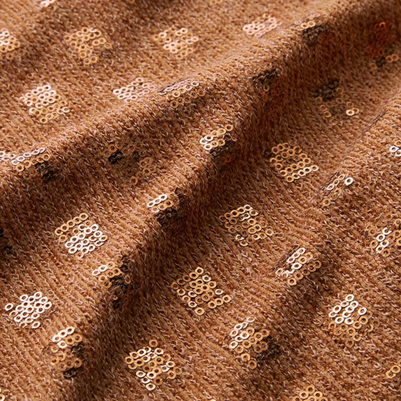 Little Boxes Glitter Sequin Knit – caramel,  image number 2