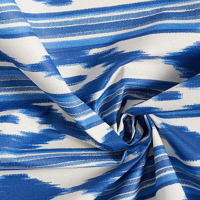 Coated Cotton Ethnic Stripes – blue,  image number 3