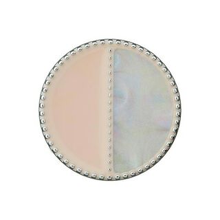 Metal Polyester Shank Button [ Ø23 mm ] – grey/beige, 
