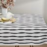 Decor Fabric Half Panama wavy stripes – black/ivory,  thumbnail number 7