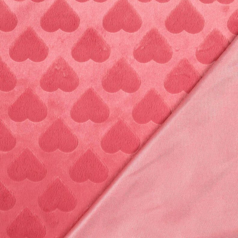 Faux Fur hearts | Poppy Fabrics – hollyhock, image number 4