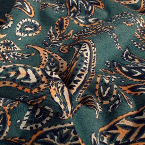 Ponte Roma Jersey Paisley – blue spruce/peach orange, 