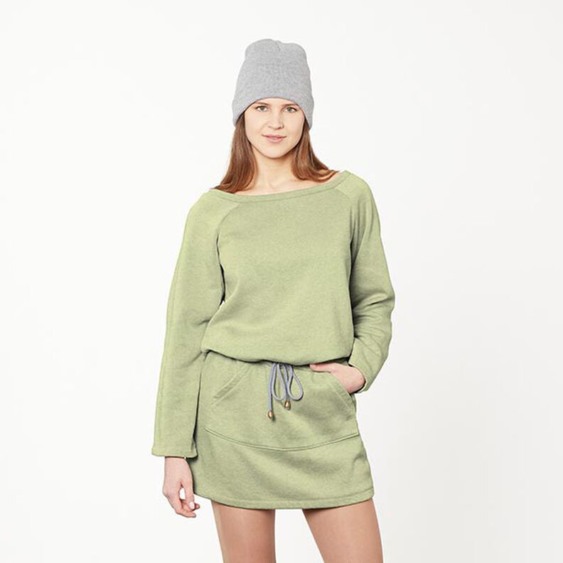 Brushed Sweatshirt Fabric – pistachio,  image number 7