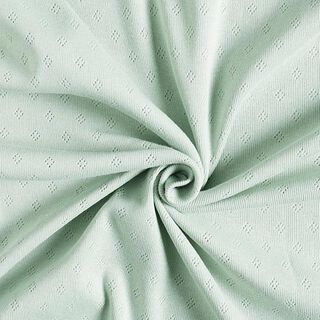 Fine Jersey Knit with Openwork – mint, 