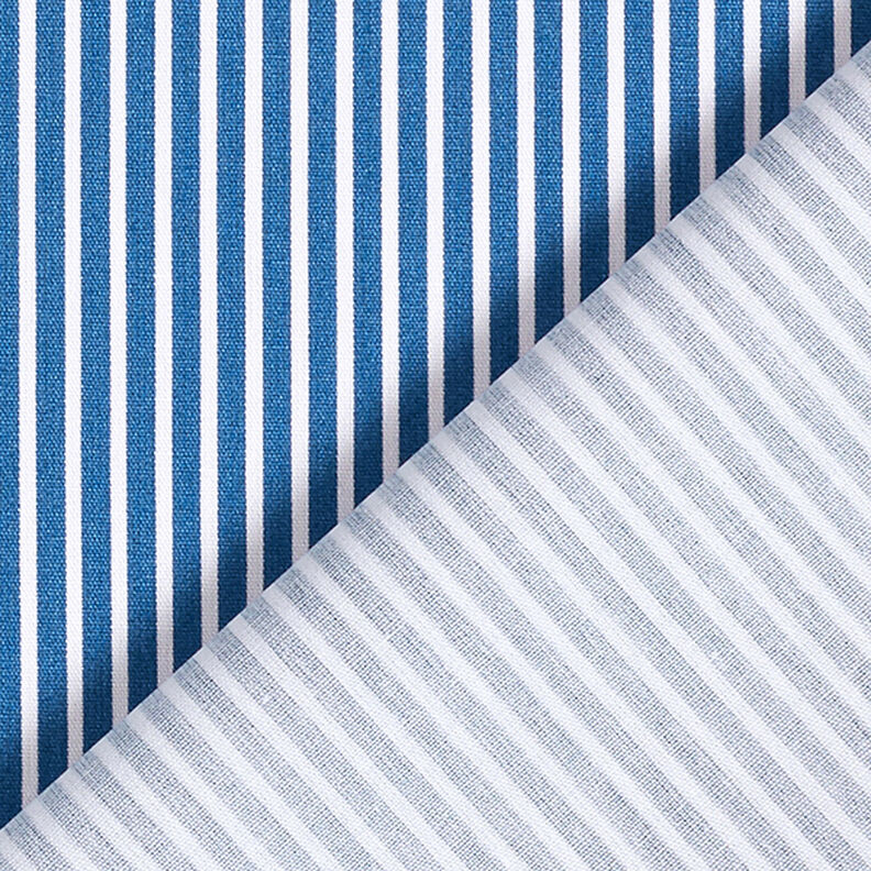 Cotton Poplin Stripes – denim blue/white,  image number 4