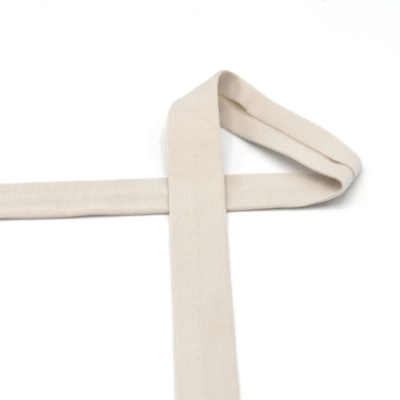 Bias binding Cotton Jersey [20 mm] – natural,  image number 2