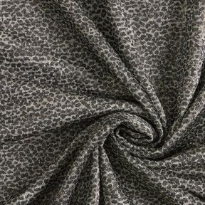Jacquard jersey leopard print – metallic gold/grey, 