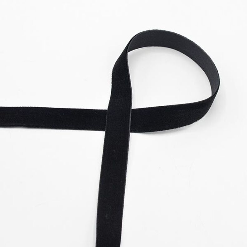 Velvet ribbon [15 mm] – black,  image number 1