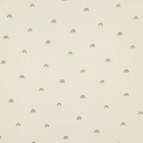 GOTS Cotton Poplin little rainbows | Poppy Fabrics – natural/fawn, 