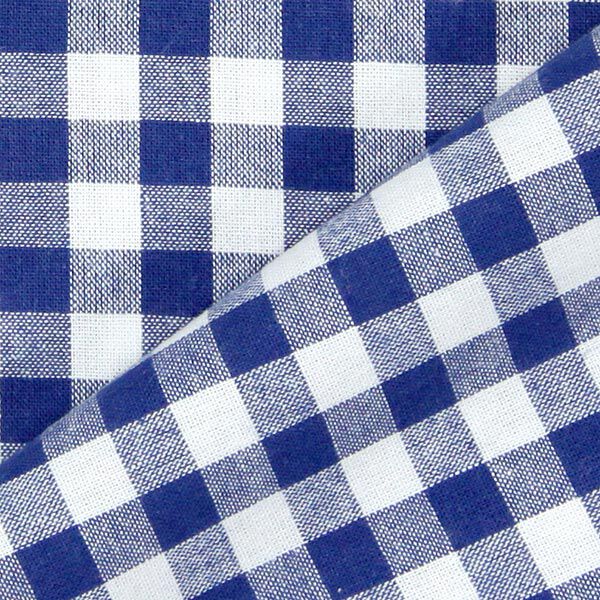 Cotton Vichy - 1 cm – royal blue,  image number 3