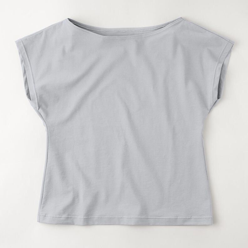 Medium summer jersey viscose – silver grey,  image number 8