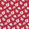 Christmas Tree Baubles Cotton Jersey – carmine,  thumbnail number 1