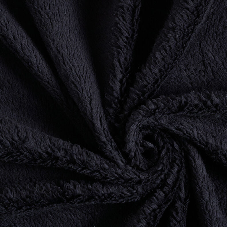 Plain cotton sherpa – black,  image number 3