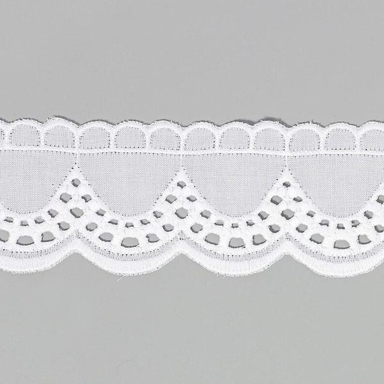 Broderie Anglaise, 40mm – white,  image number 1