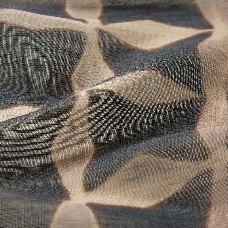 lightweight cotton-linen blend crosses – black/almond,  image number 2