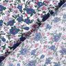 Blouse fabric small bouquets – white/lilac,  thumbnail number 4