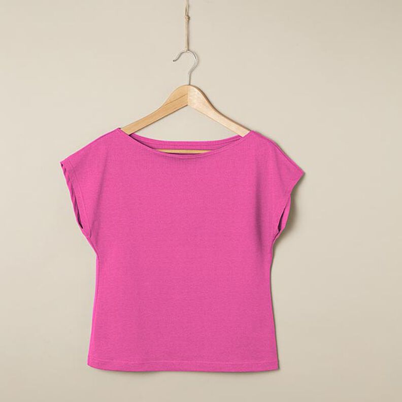 Plain Medium Cotton Jersey – pink,  image number 6